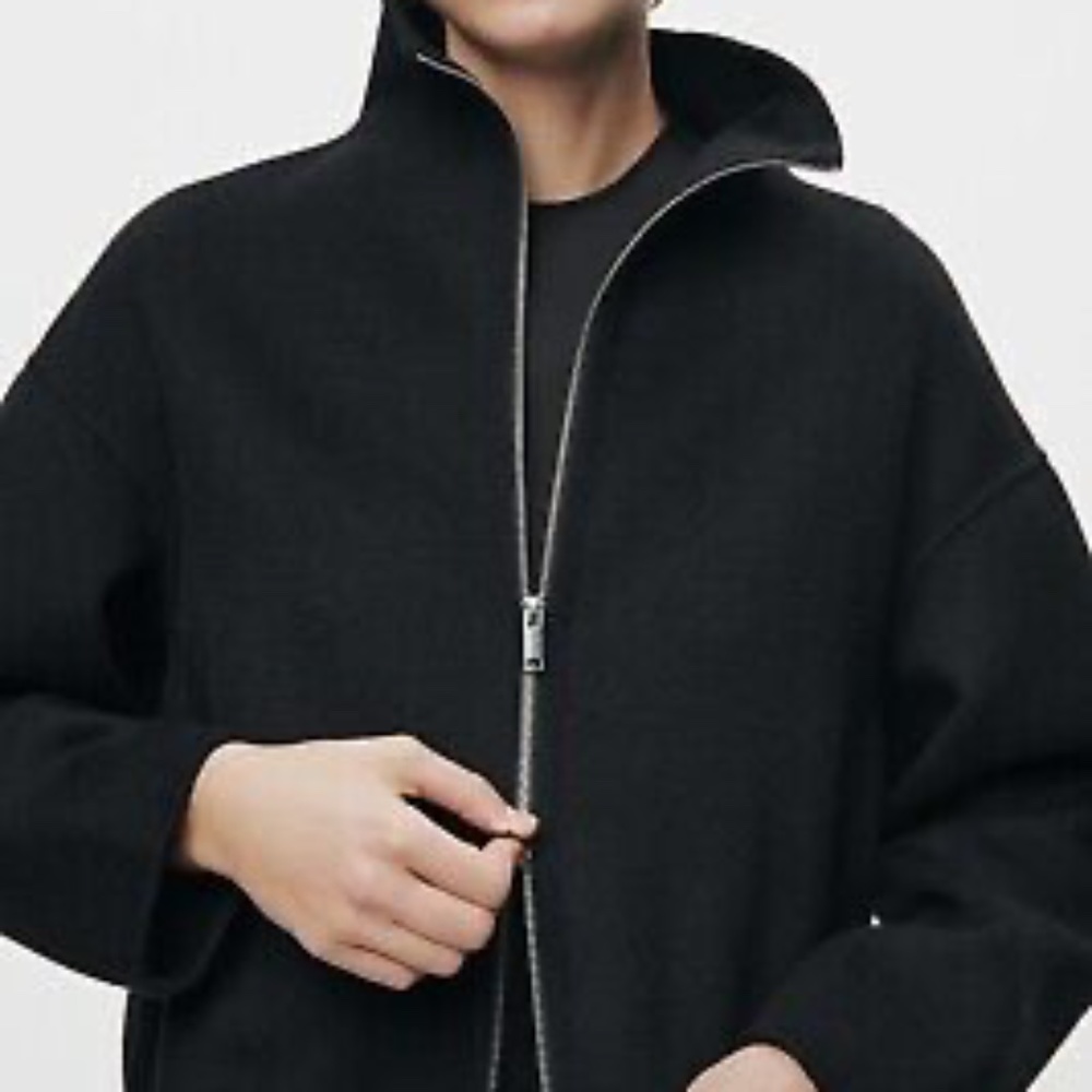 ZW COLLECTION DOUBLE-FACED WOOL BLEND JACKET